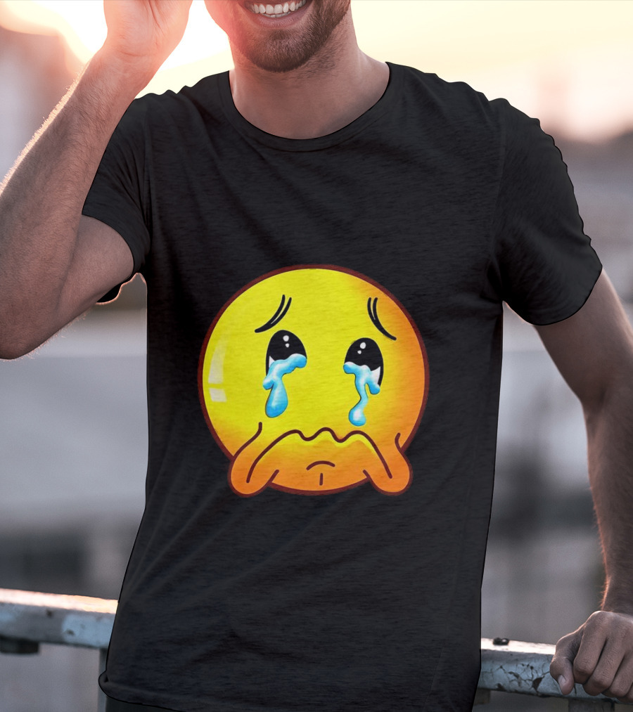 Ginger Sad Crying Emoji T-Shirt