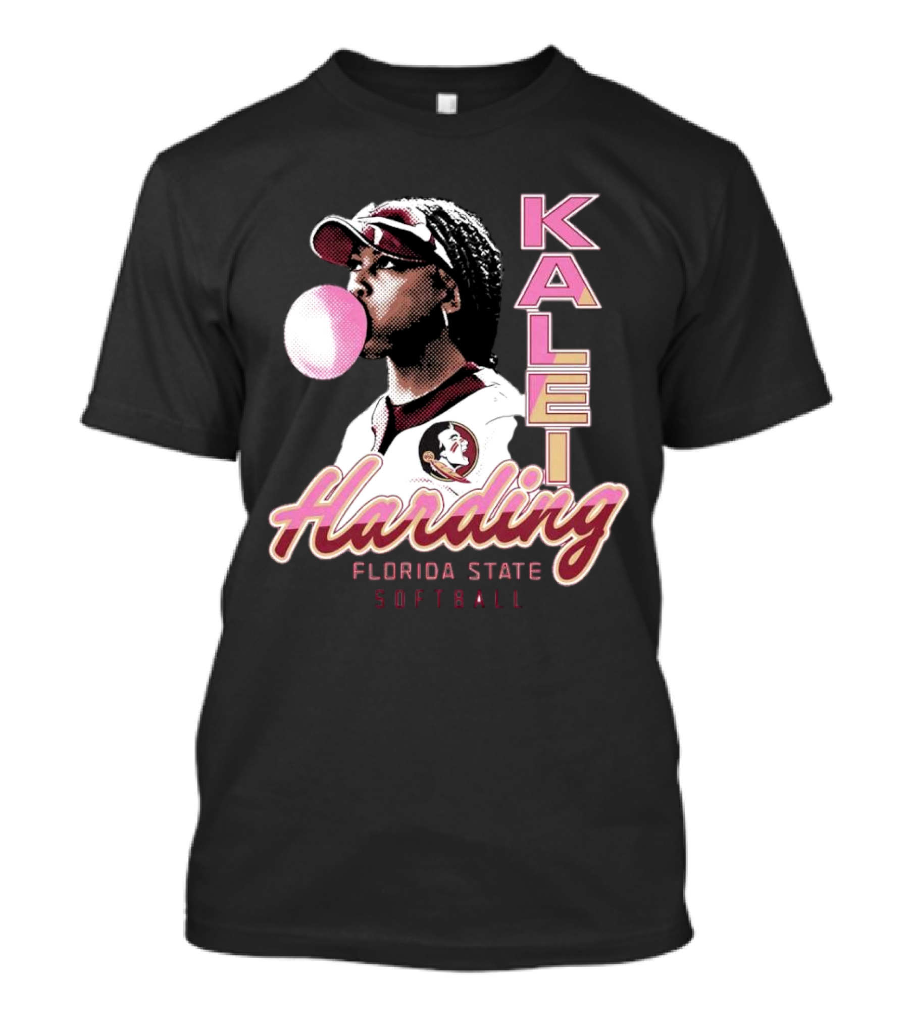 Kalei Harding Florida State Softball Bubblegum Pop T-Shirt