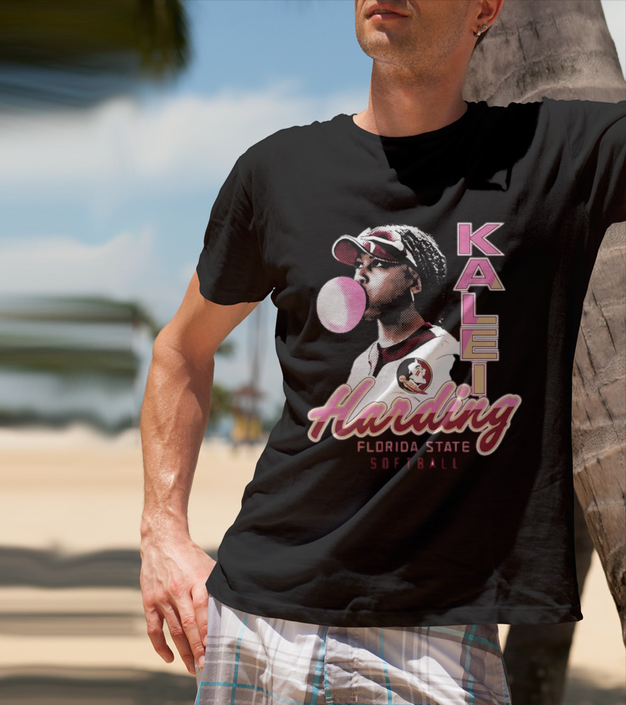 Kalei Harding Florida State Softball Bubblegum Pop T-Shirt
