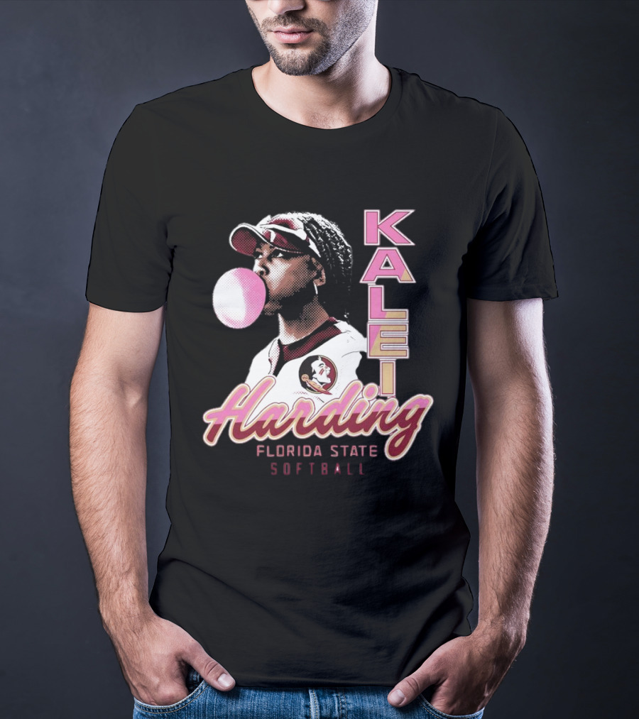 Kalei Harding Florida State Softball Bubblegum Pop T-Shirt