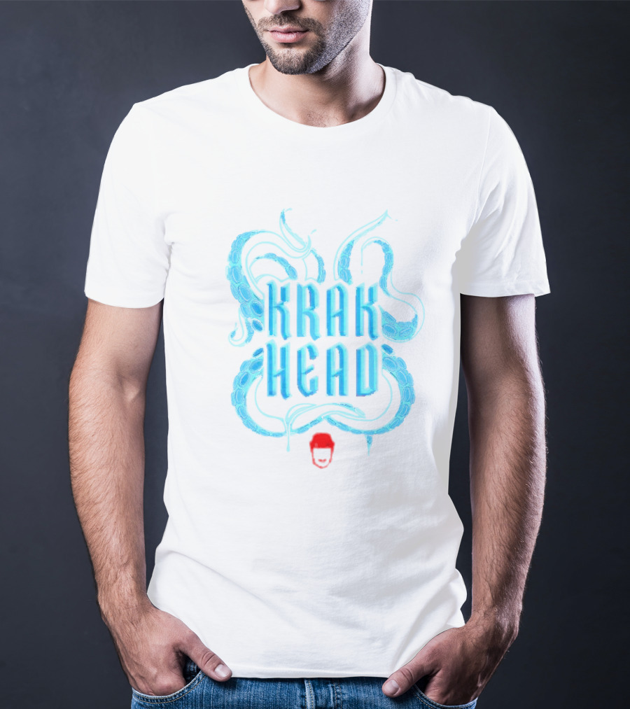 Krak Head Kraken Tentacles And Face T-Shirt