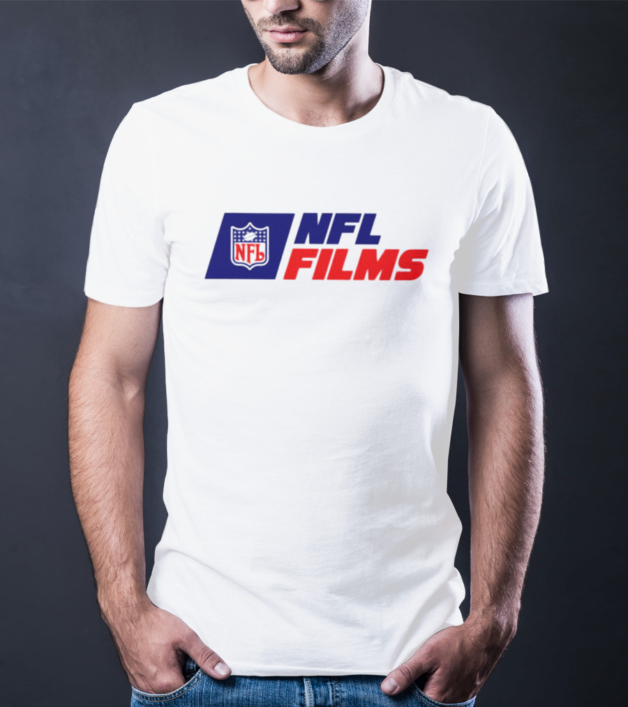 NFL Films Official Logo With Red And Blue Shield T-Shirt