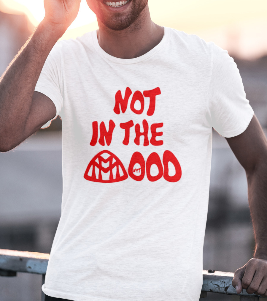NOT IN THE MOOD Spider-Man Venom Not Mood Balloon Faces T-Shirt