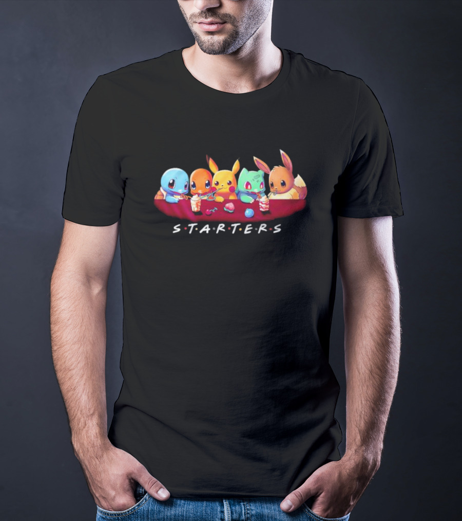 Pokemon Starters S T A R T E R S Friends T-Shirt