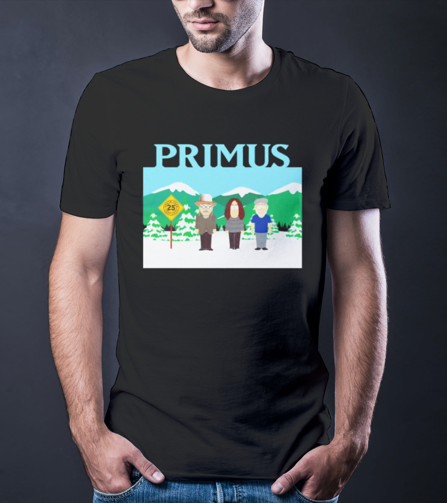 Primus 25 Years South Park Winter Scene T-Shirt