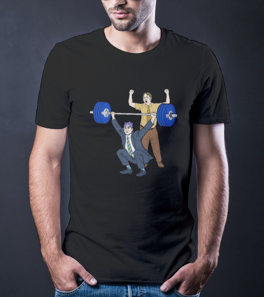 Prison Mike Weightlifting Powerlift With Assistant Gym Coach T-Shirt