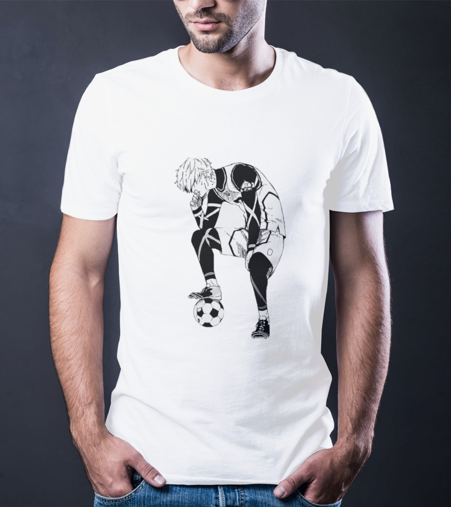 Seishiro Nagi Blue Lock Soccer Manga Character Pose T-Shirt