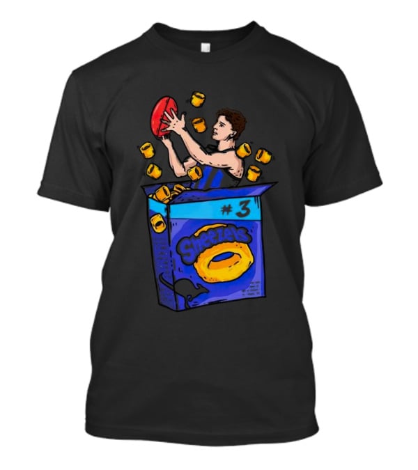 Sheezel’s Cheezels #3 Football Box With Yellow Chips And Player T-Shirt