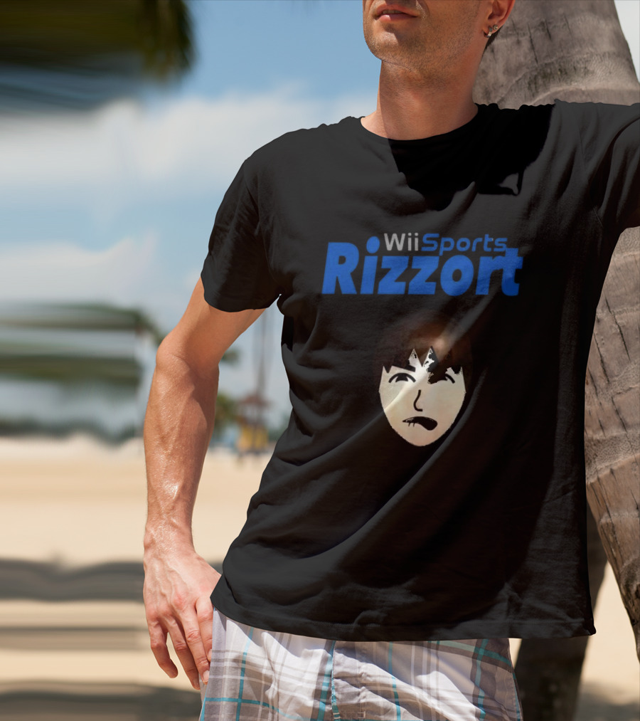 Wii Sports Rizzort Meme Gaming Parody With Character Face T-Shirt