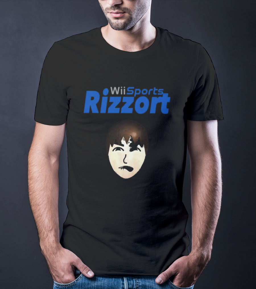 Wii Sports Rizzort Meme Gaming Parody With Character Face T-Shirt