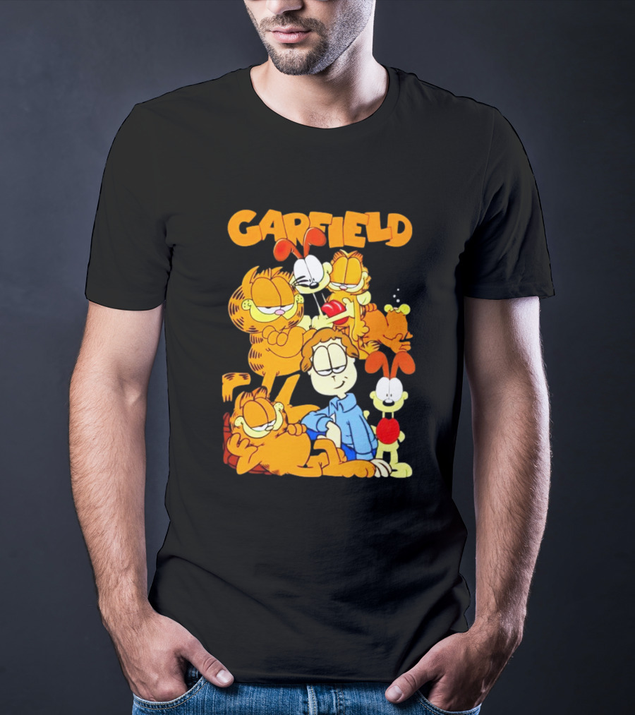 Garfield And Friends Cartoon Characters Reunion T-Shirt