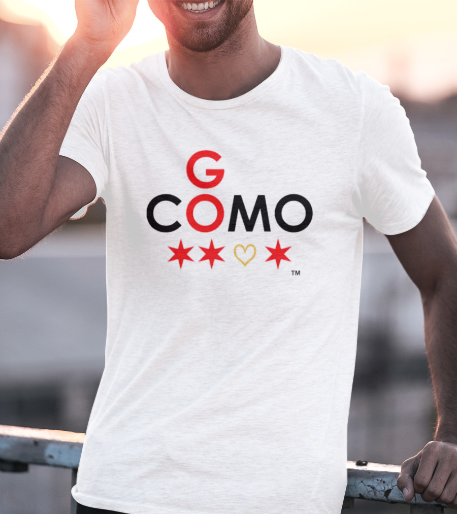 G COMO Red Stars Heart T-Shirt