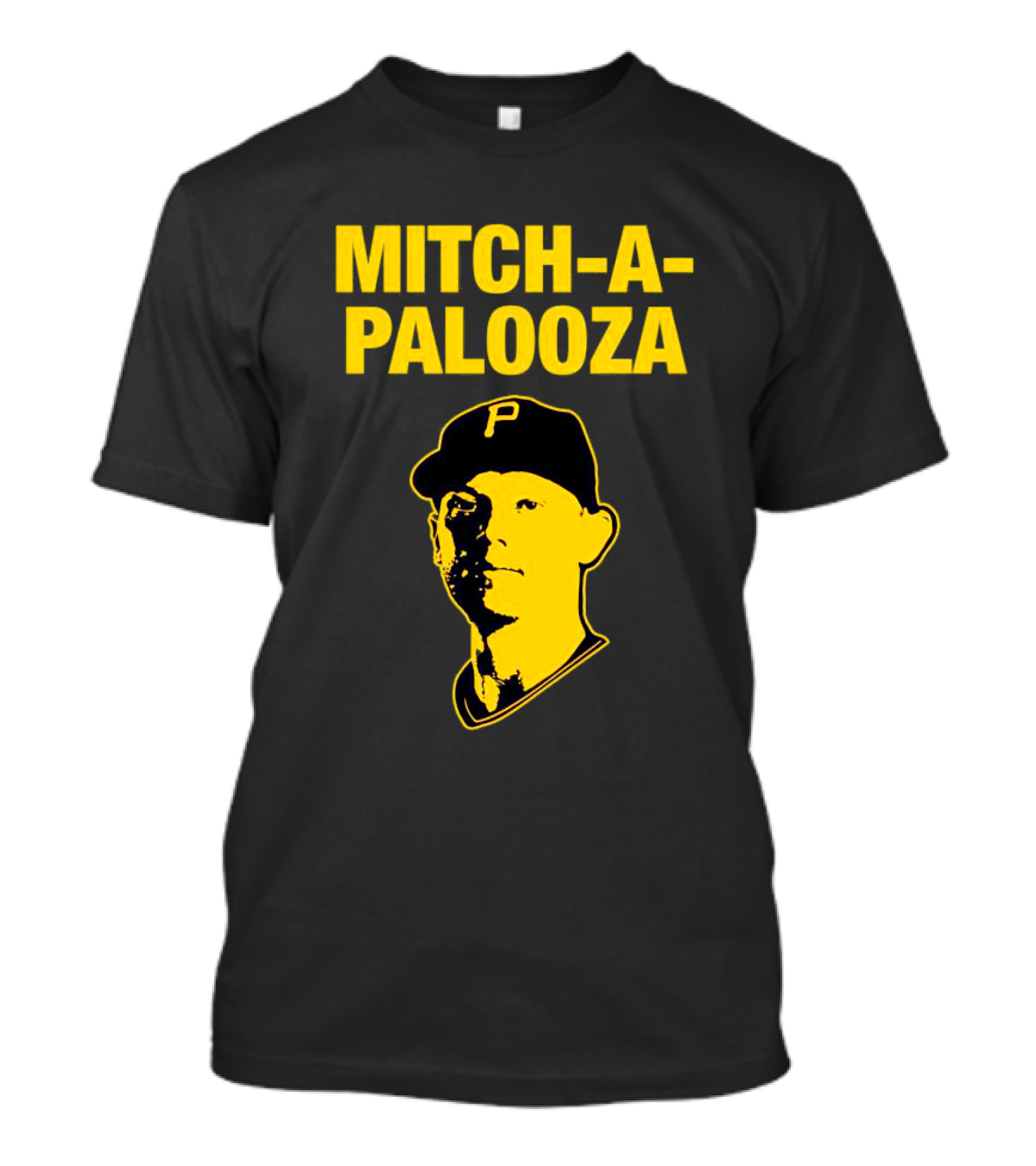 Pittsburgh Pirates Mitch-a-Palooza Bold Yellow Baseball Player T-Shirt