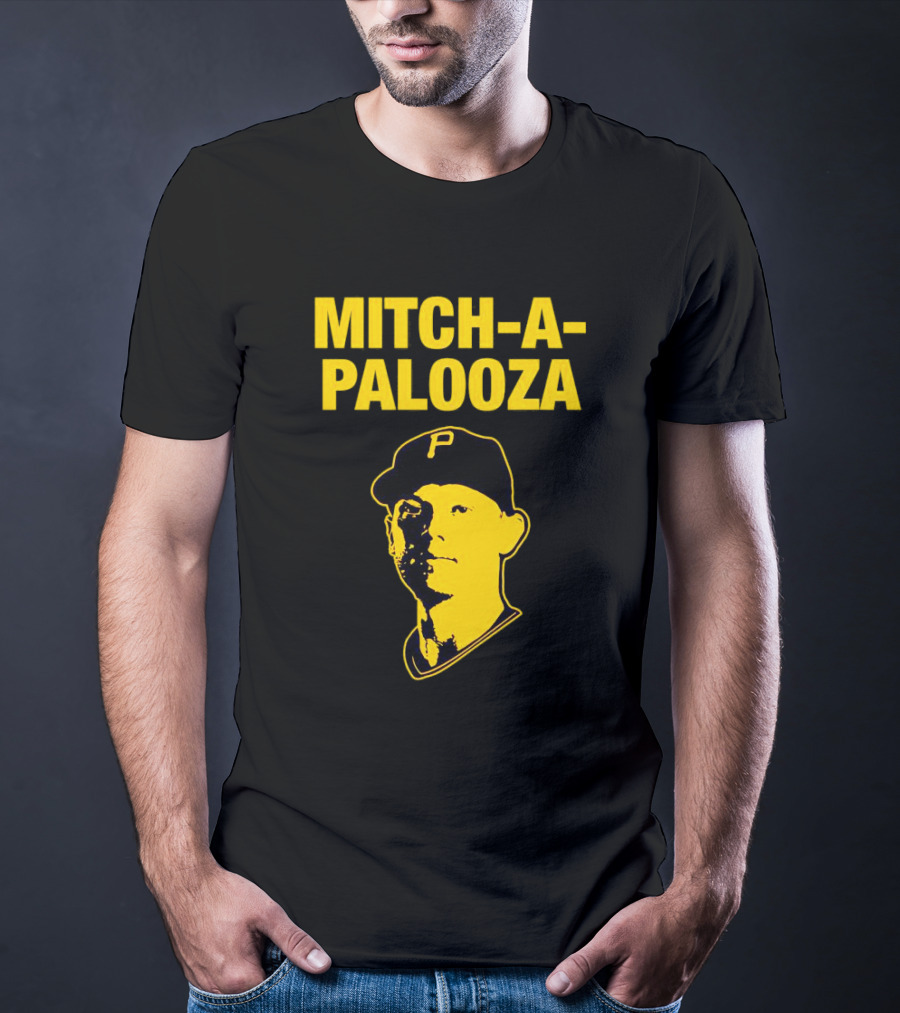 Pittsburgh Pirates Mitch-a-Palooza Bold Yellow Baseball Player T-Shirt