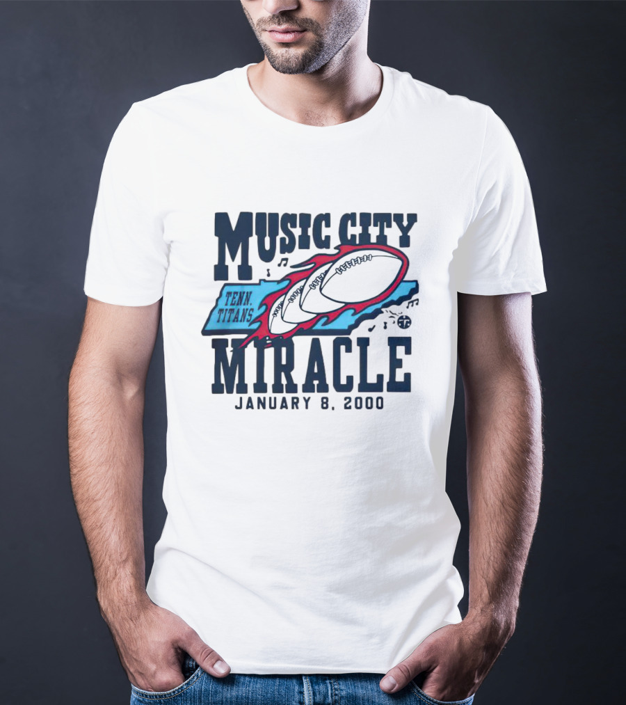 Music City Miracle Tennessee Titans January 8 2000 T-Shirt