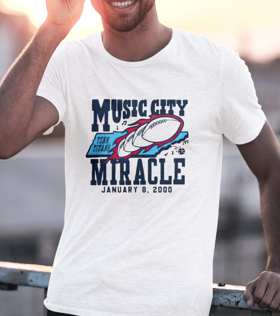 Music City Miracle Tennessee Titans January 8 2000 T-Shirt