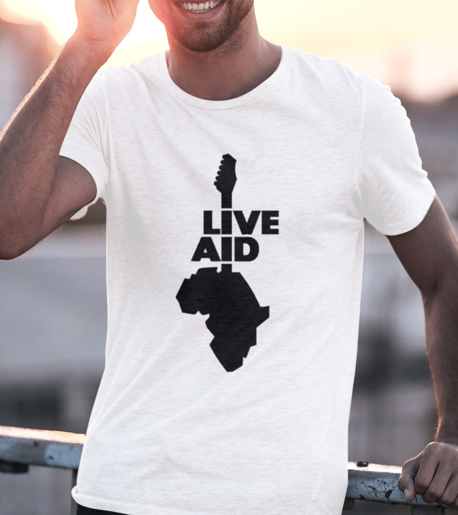 Live Aid Guitar Africa T-Shirt