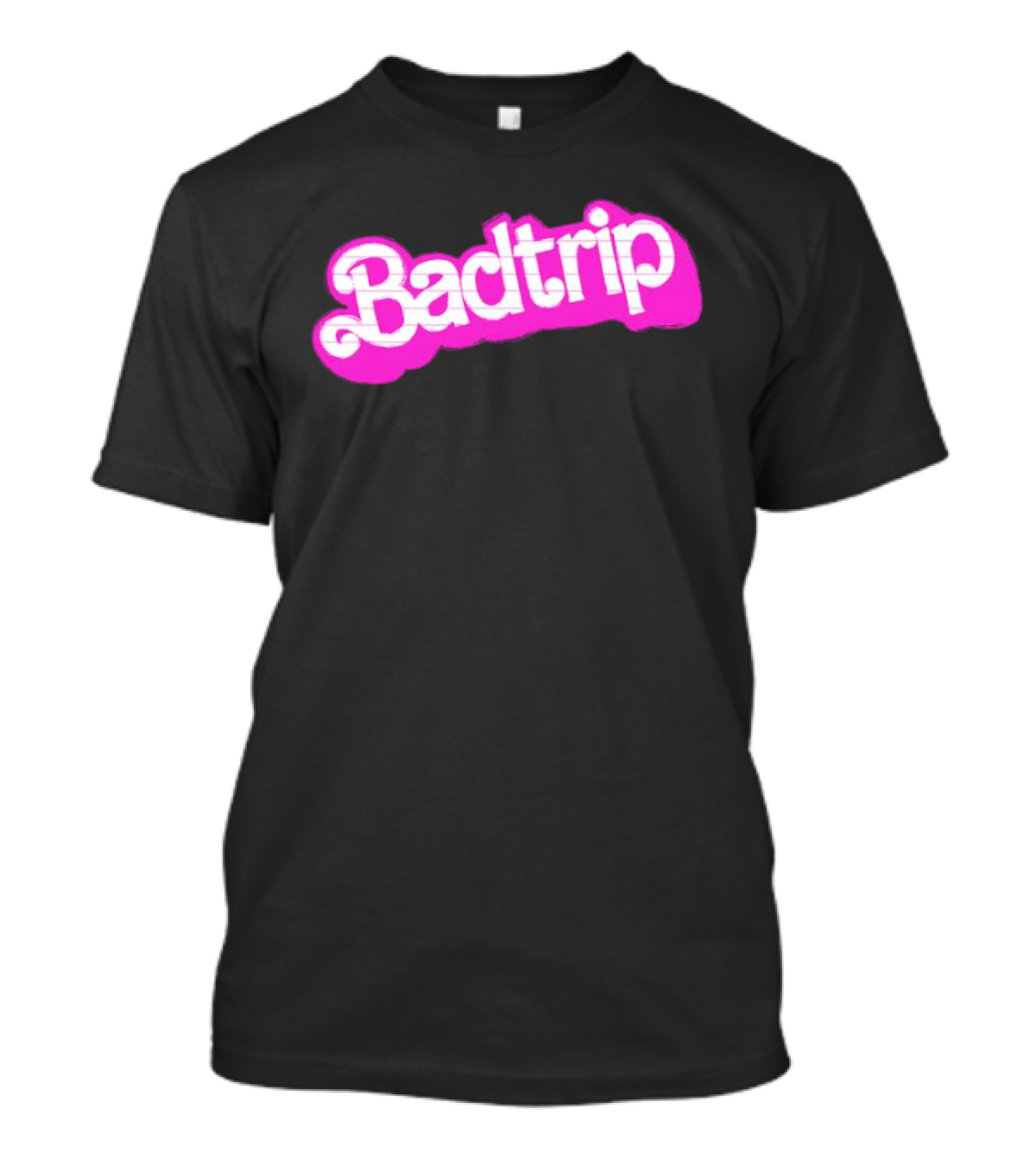 Linya-Linya Badtrip Pink Bubble Text T-Shirt