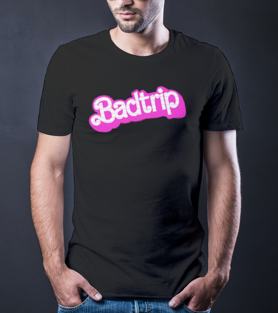 Linya-Linya Badtrip Pink Bubble Text T-Shirt