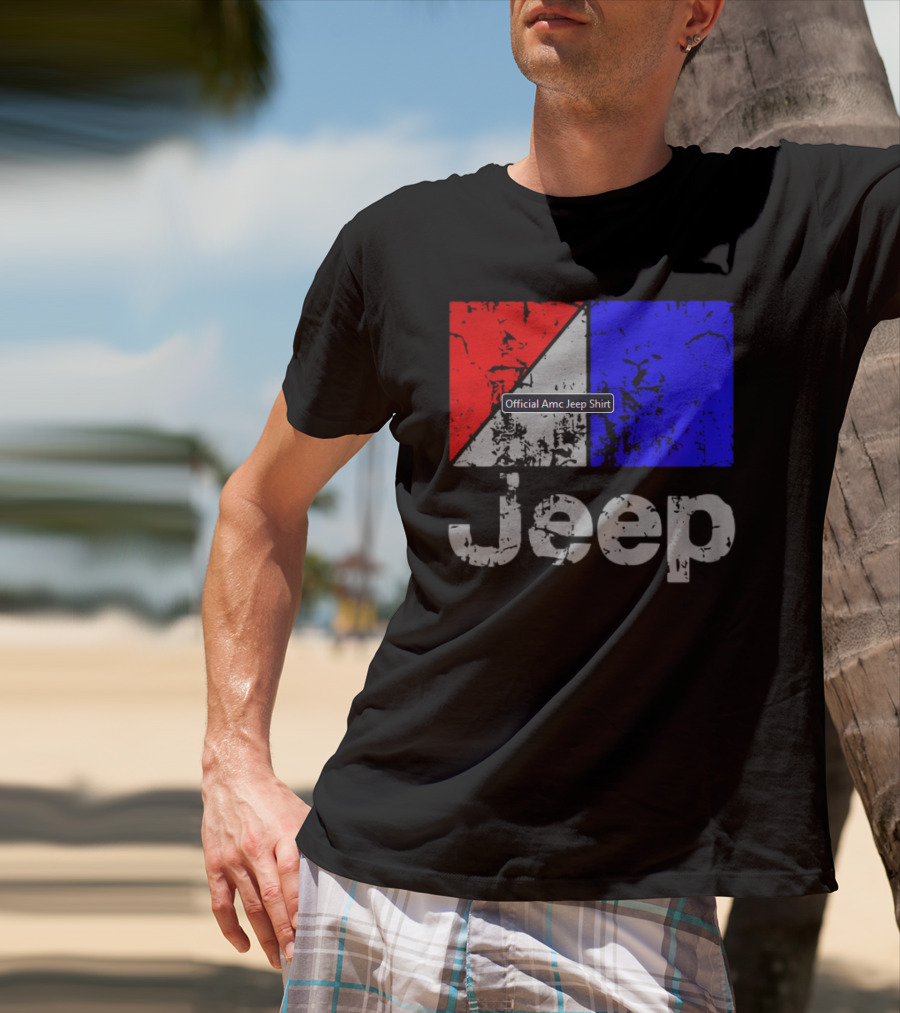 AMC Jeep Red Blue T-Shirt