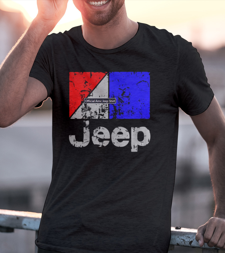 AMC Jeep Red Blue T-Shirt