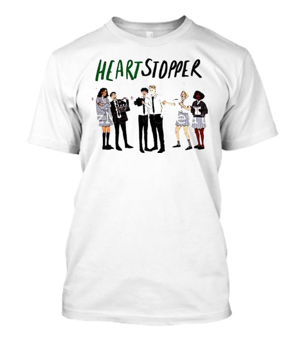 Heartstopper Rainbow Characters Fanart Couple Group T-Shirt