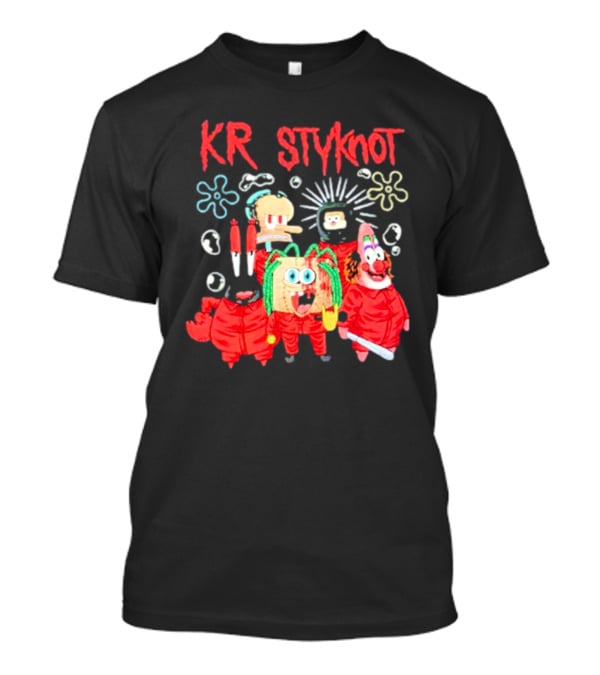 KRSTYKnot Slipknot Spongebob Crossover Characters SpongeBob SquarePants T-Shirt