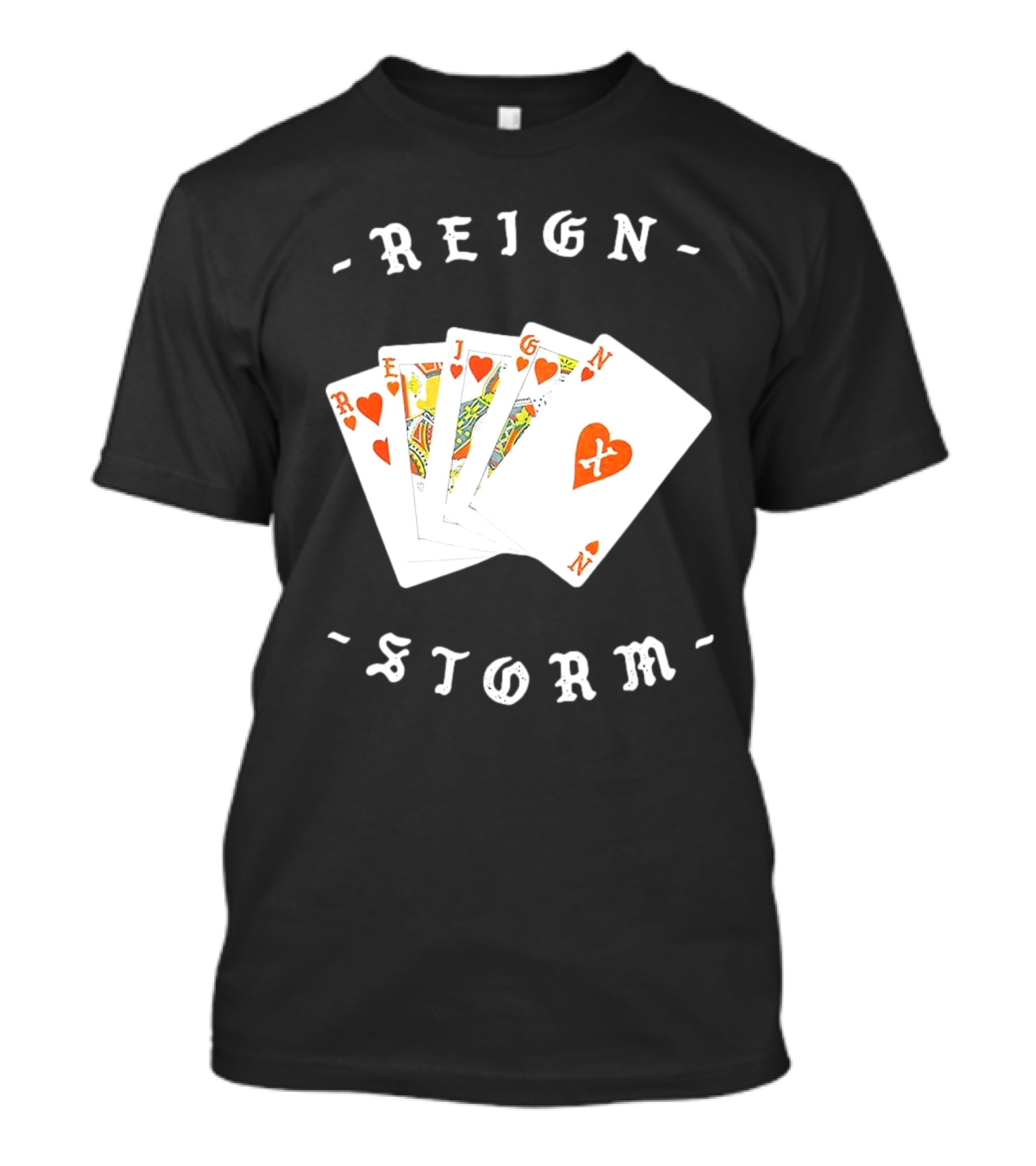 Reign X Playing Cards Hearts Deck Storm T-Shirt