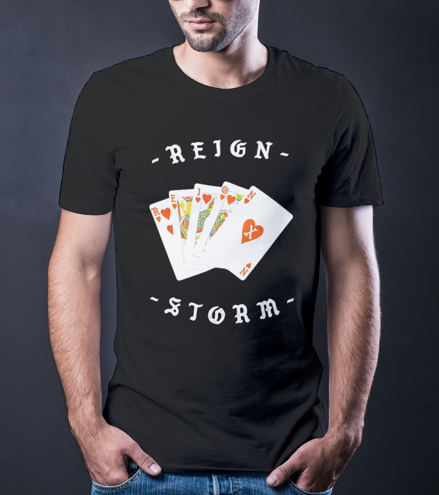 Reign X Playing Cards Hearts Deck Storm T-Shirt