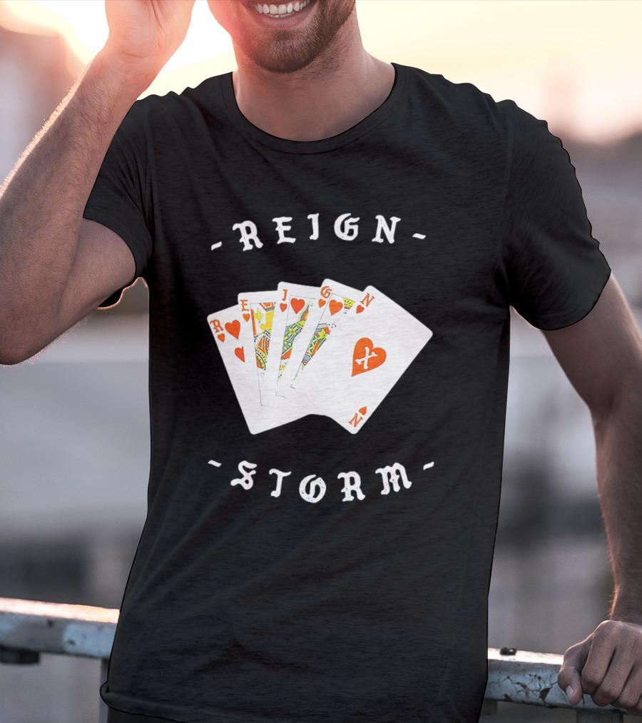Reign X Playing Cards Hearts Deck Storm T-Shirt