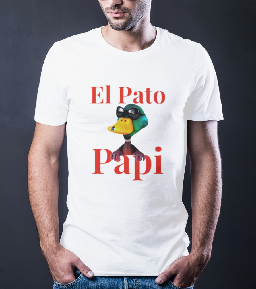 El Pato Papi Duck Character Sunglasses T-Shirt