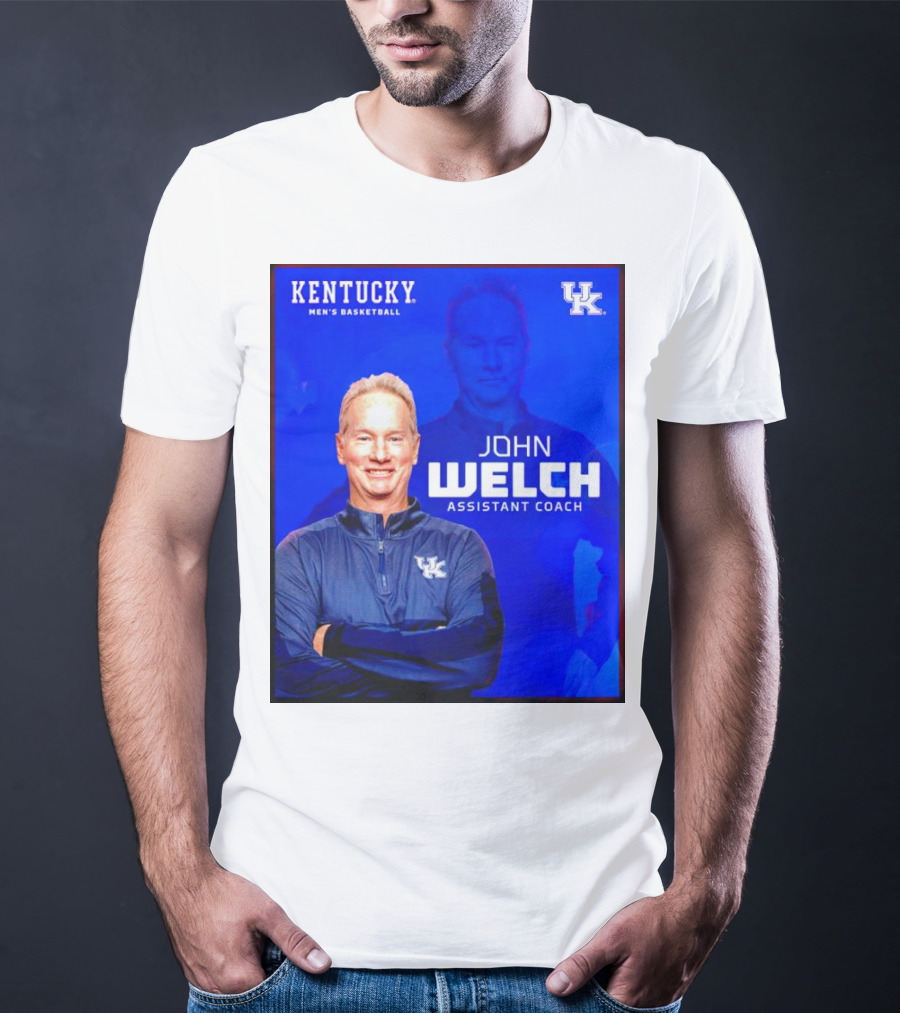 Kentucky Men's Basketball John Welch Assistant Coach UK T-Shirt