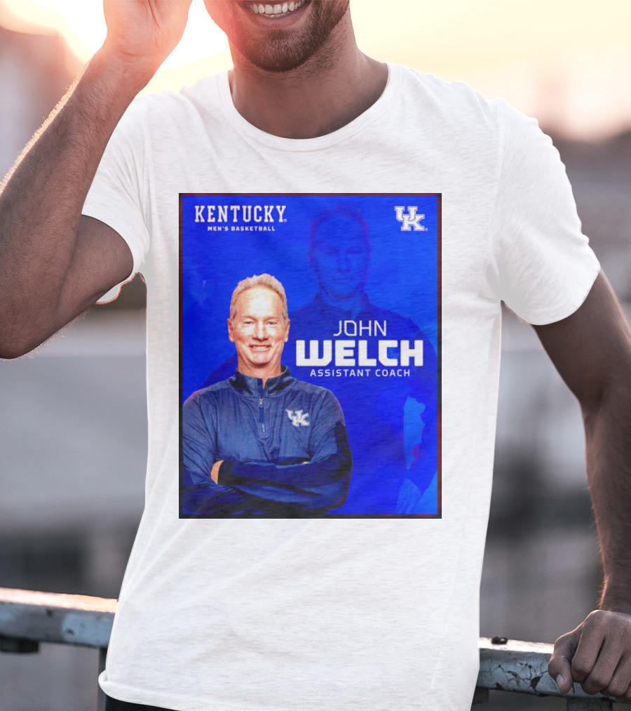 Kentucky Men's Basketball John Welch Assistant Coach UK T-Shirt