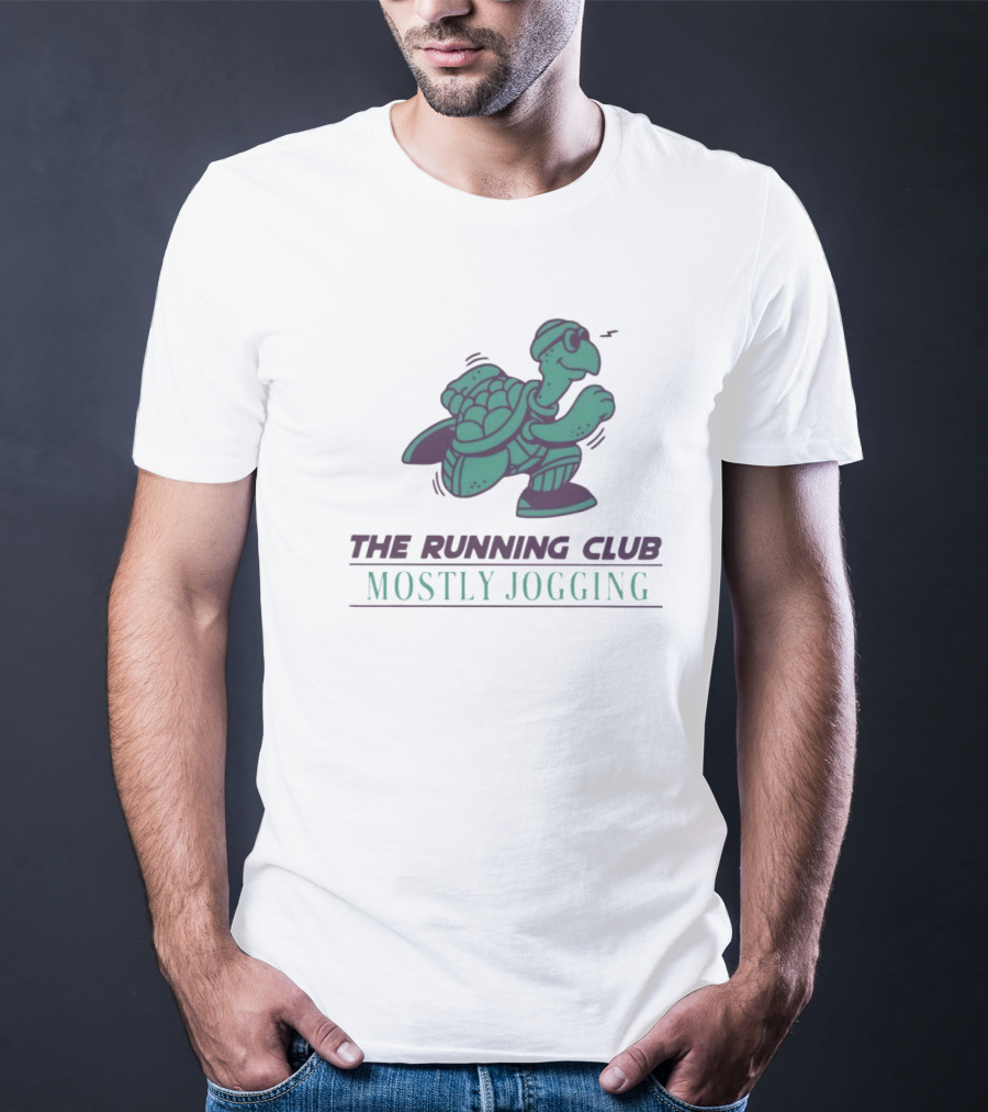 The Running Club Mostly Jogging Turtle T-Shirt