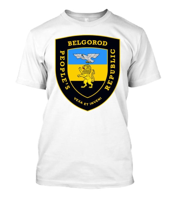 Belgorod People's Republic Emblem Vexa Et Inveni Shield Lion And Eagle Crest T-Shirt