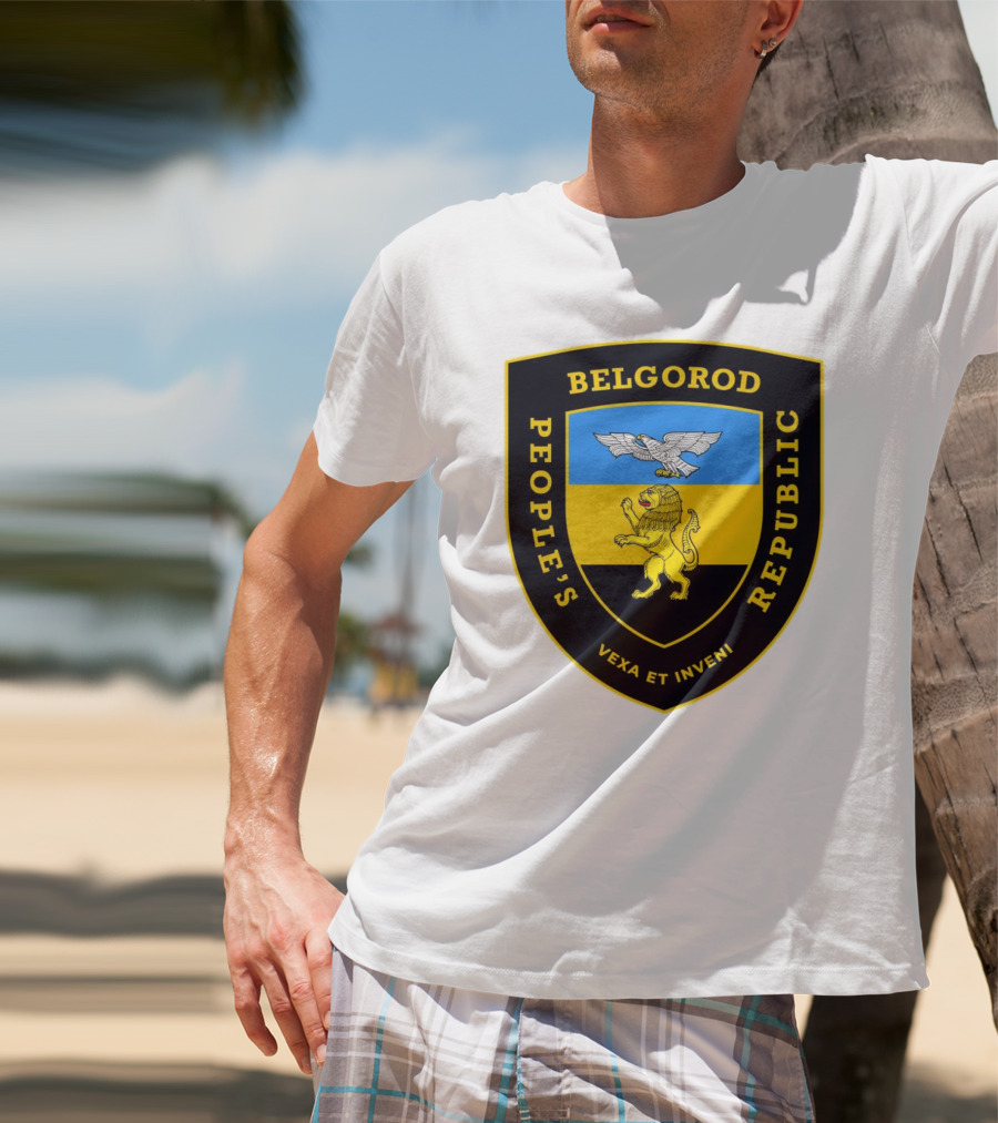 Belgorod People's Republic Emblem Vexa Et Inveni Shield Lion And Eagle Crest T-Shirt