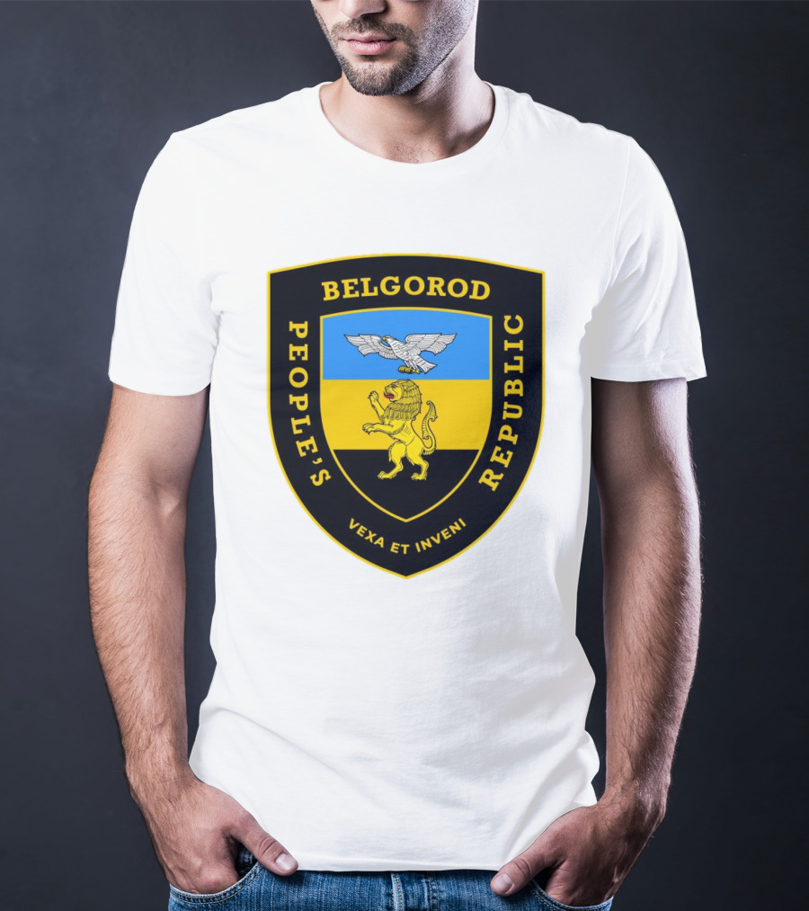 Belgorod People's Republic Emblem Vexa Et Inveni Shield Lion And Eagle Crest T-Shirt