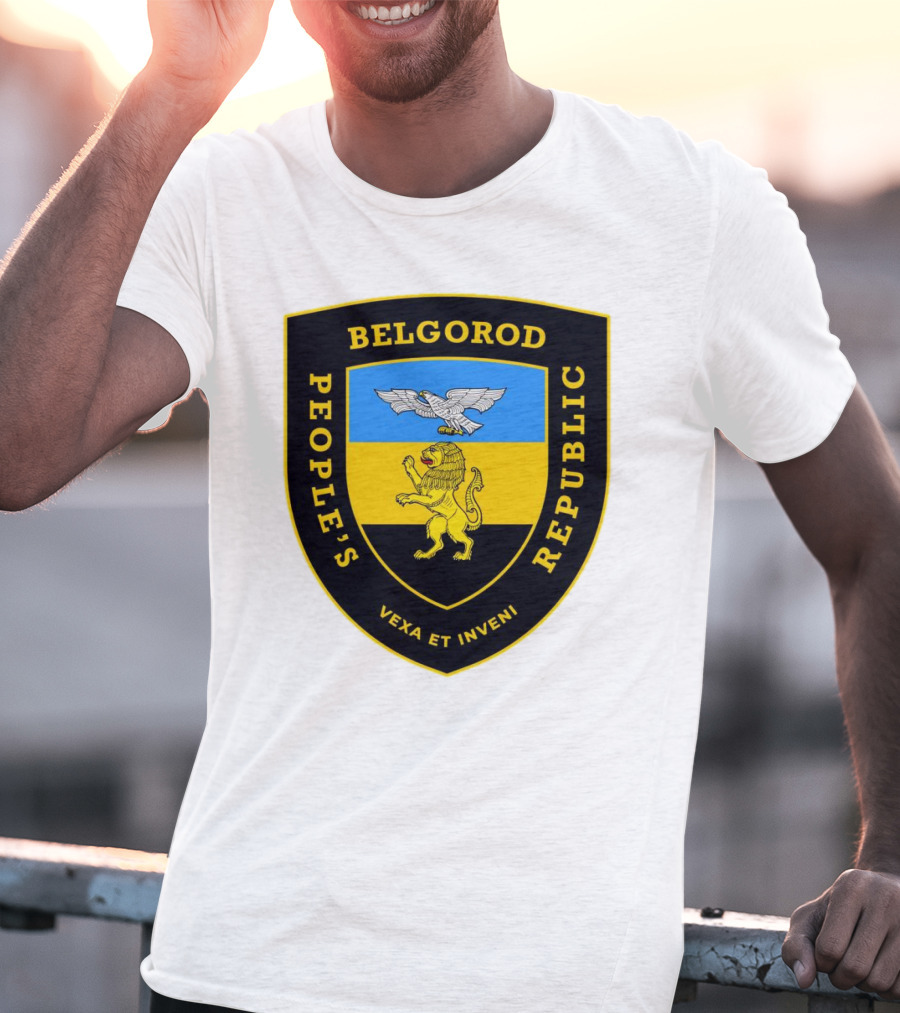 Belgorod People's Republic Emblem Vexa Et Inveni Shield Lion And Eagle Crest T-Shirt