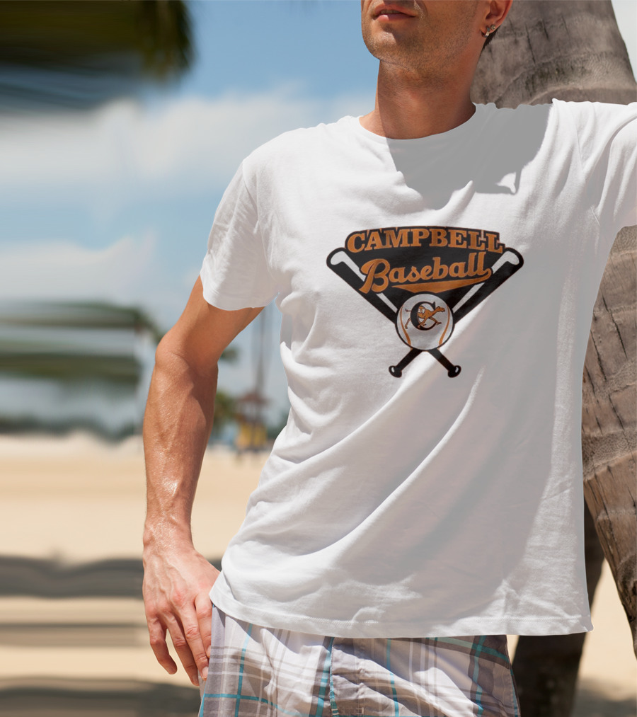 Campbell Baseball Campbell University Baseball Bats T-Shirt