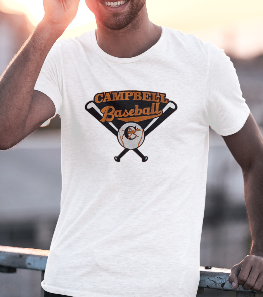 Campbell Baseball Campbell University Baseball Bats T-Shirt