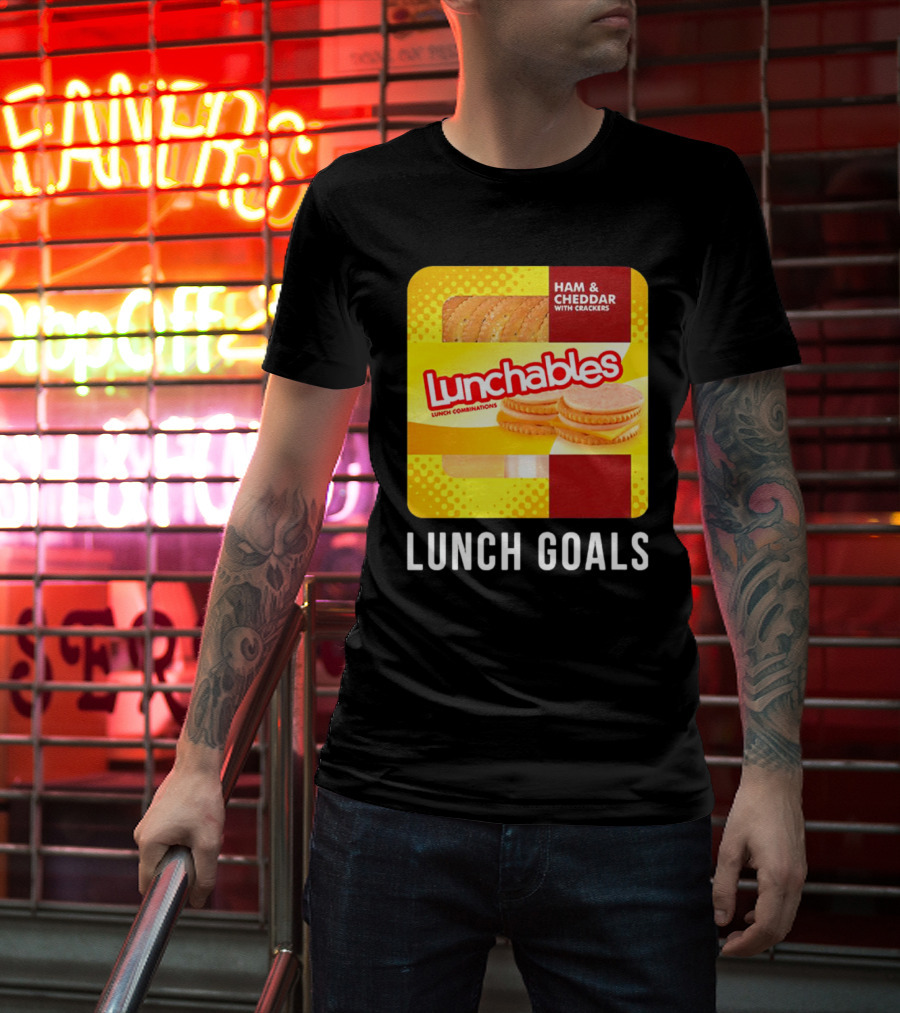 Ham And Cheddar With Crackers Lunchables Lunch Combinations Lunch Goals T-Shirt