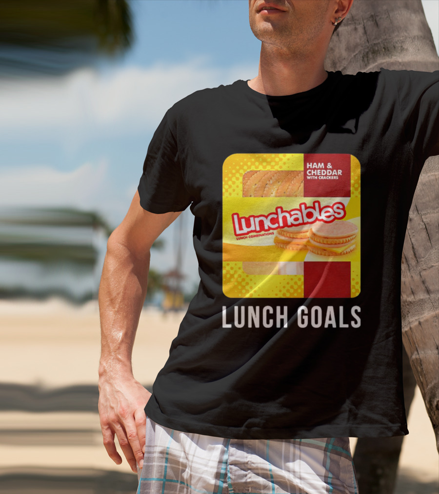 Ham And Cheddar With Crackers Lunchables Lunch Combinations Lunch Goals T-Shirt