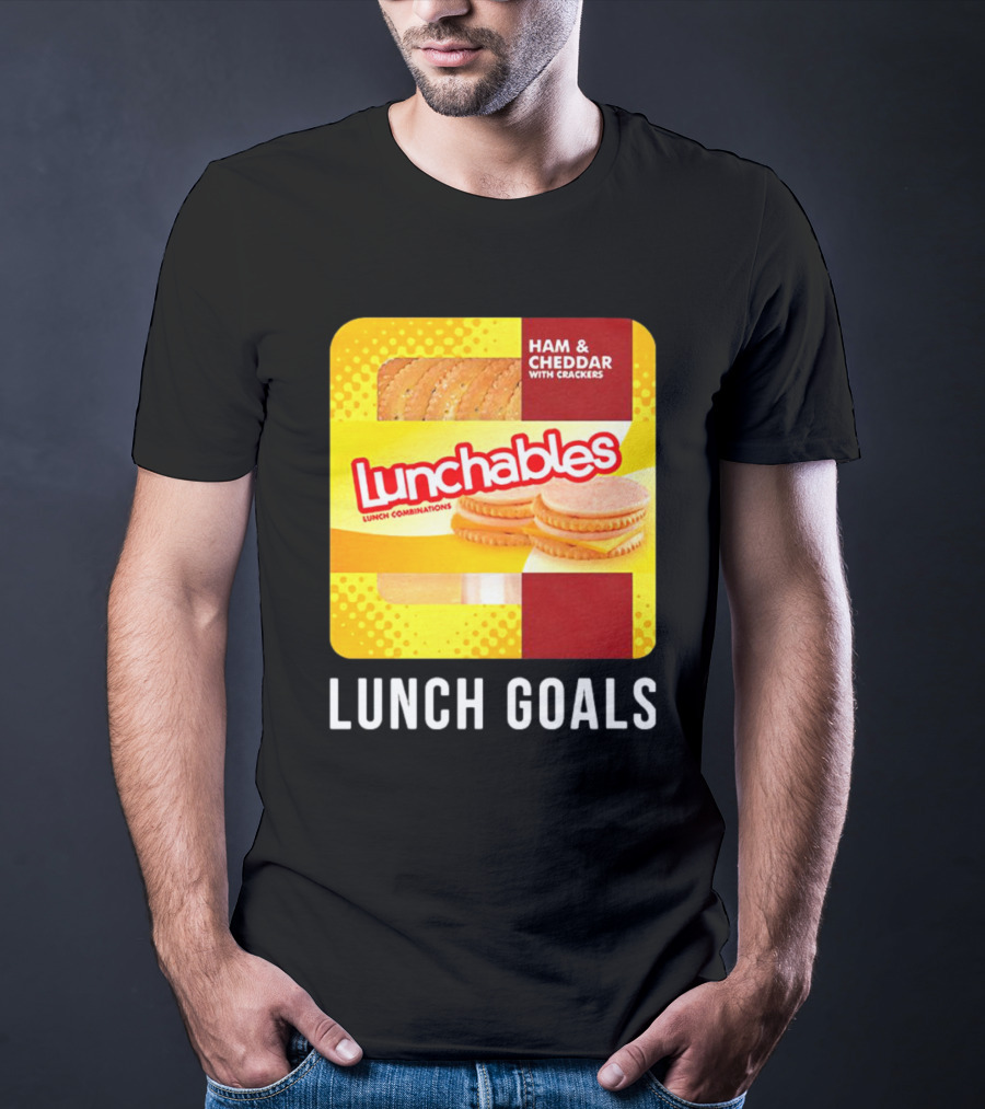 Ham And Cheddar With Crackers Lunchables Lunch Combinations Lunch Goals T-Shirt