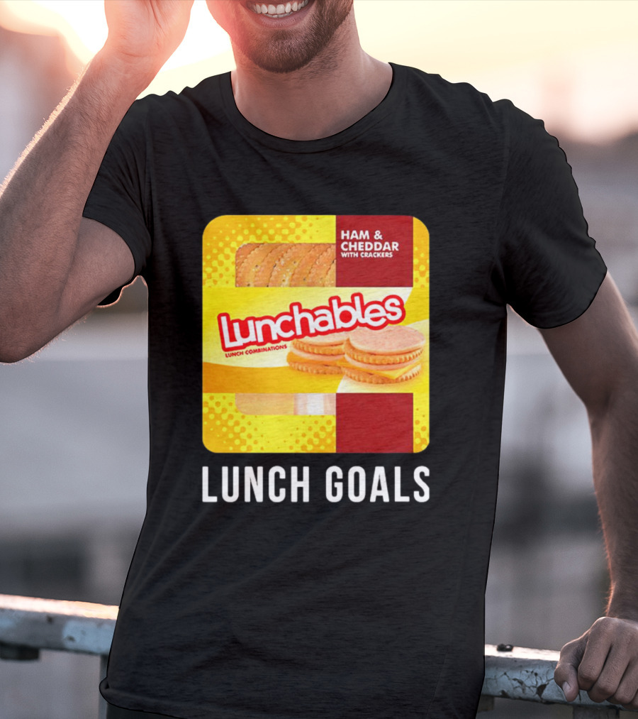 Ham And Cheddar With Crackers Lunchables Lunch Combinations Lunch Goals T-Shirt
