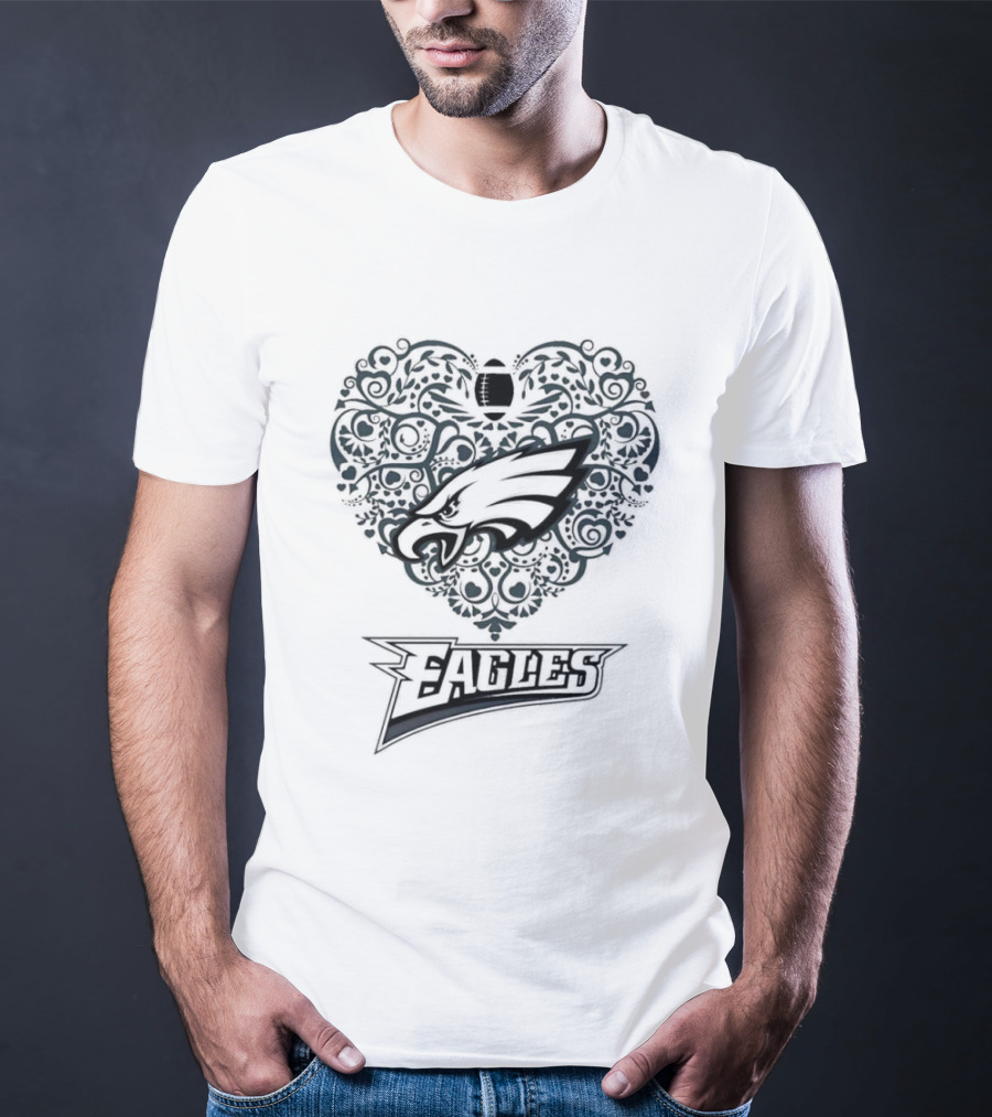 Philadelphia Eagles Heart Football Eagles T-Shirt