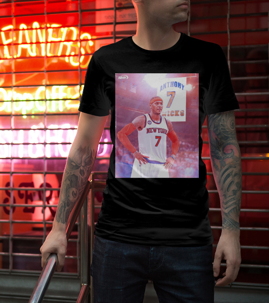 Anthony 7 New York Knicks Basketball Jersey T-Shirt