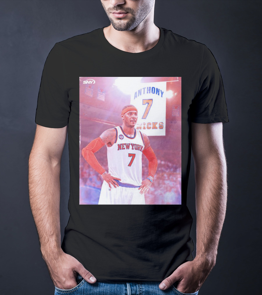 Anthony 7 New York Knicks Basketball Jersey T-Shirt