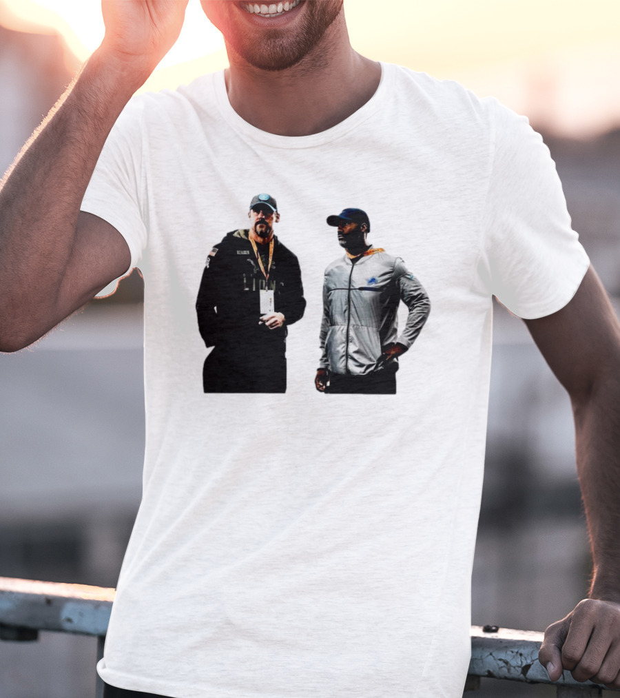 Brad Holmes Dan Campbell Detroit Lions Coaches NFL Football T-Shirt