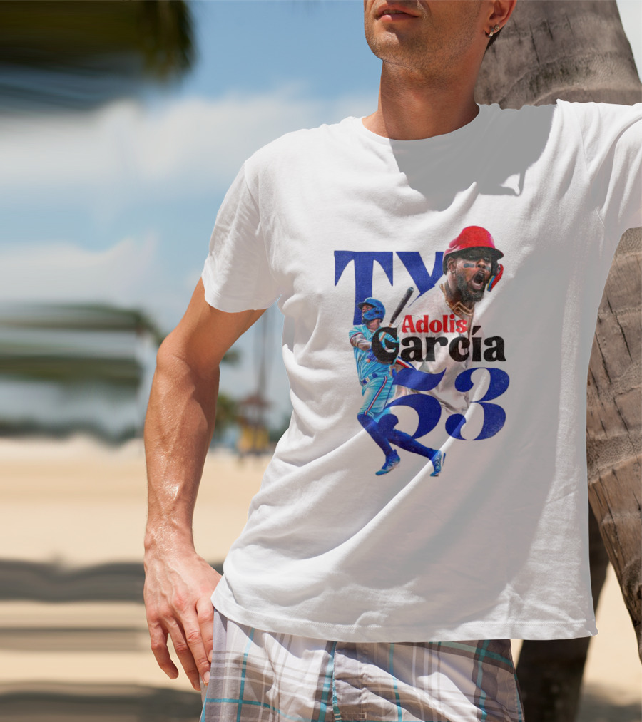 Adolis Garcia Texas Rangers 53 El Bombi Baseball Player T-Shirt