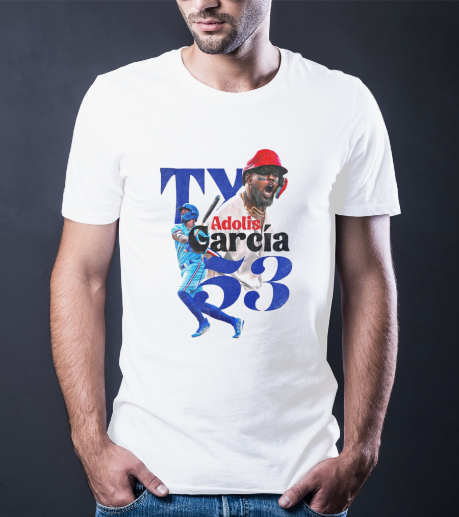 Adolis Garcia Texas Rangers 53 El Bombi Baseball Player T-Shirt